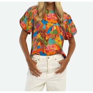 NEW BRITON COURT kylie short sleeve top in sugar coral